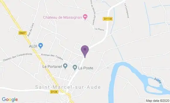 Localisation Saint Marcel sur Aude Bp - 11120
