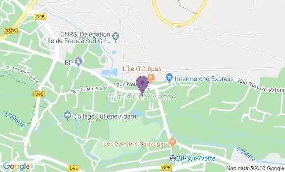 Localisation Gif sur Yvette Chevry Bp - 91190
