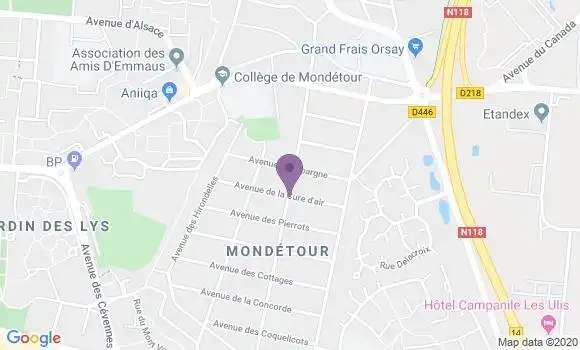 Localisation Orsay Mondetour Ap - 91400