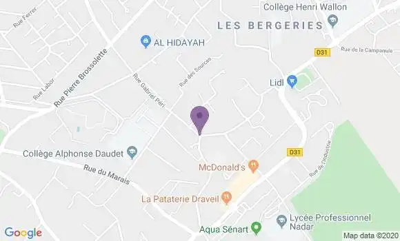 Localisation Draveil Mainville Ap - 91210