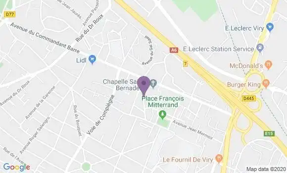 Localisation Viry Chatillon Plateau Bp - 91170
