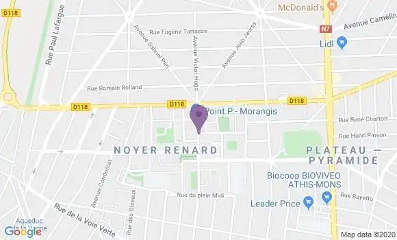 Localisation Athis Mons Noyer Renard Bp - 91200