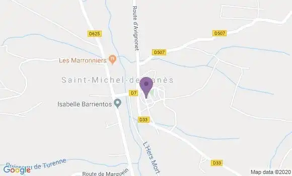 Localisation Saint Michel de Lanes Ap - 11410