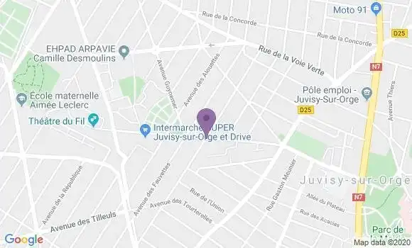 Localisation Juvisy Plateau Bp - 91260