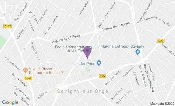 Localisation Savigny sur Orge Grand Vaux Bp - 91600