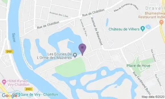 Localisation Draveil Mazieres Ap - 91210