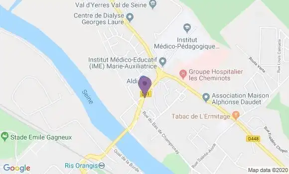 Localisation Draveil Champrosay Ap - 91210