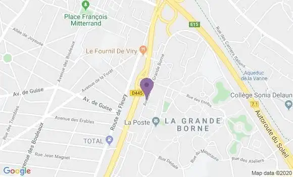 Localisation Grigny la Grande Borne Bp - 91350