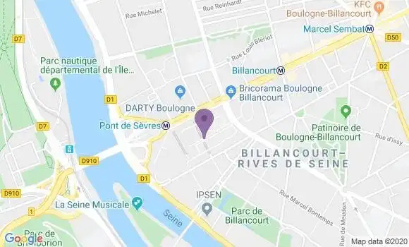 Localisation Boulogne Billancourt Principal - 92100