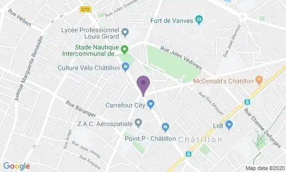 Localisation Chatillon - 92320