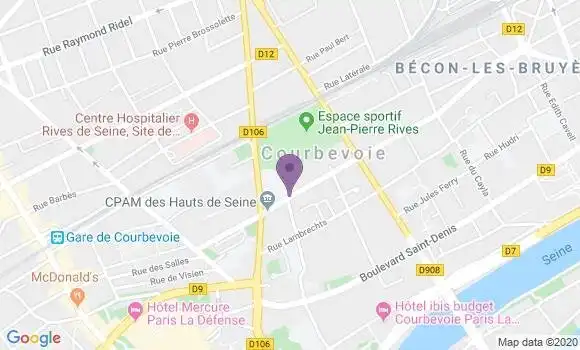 Localisation Courbevoie Principal - 92400