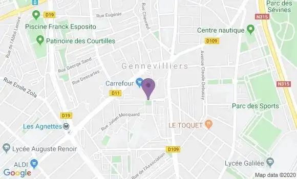 Localisation Gennevilliers Principal - 92230