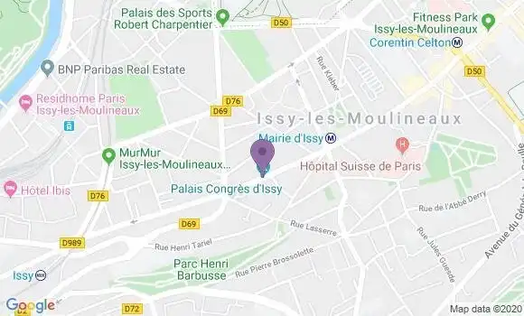 Localisation Issy les Moulineaux Principal - 92130