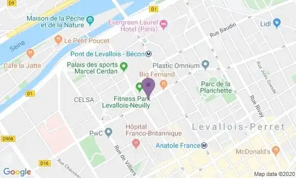Localisation Levallois Perret Principal - 92300