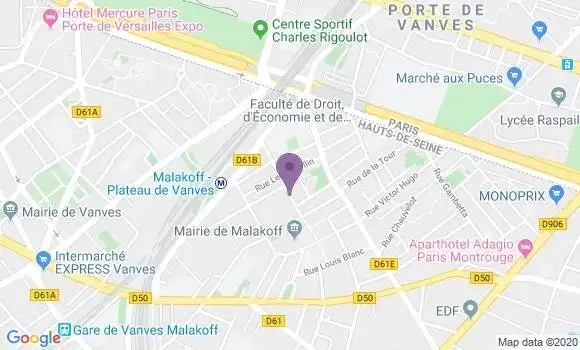 Localisation Malakoff Principal - 92240