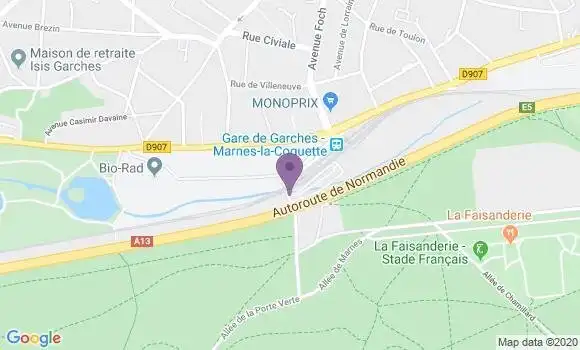 Localisation Marnes la Coquette Bp - 92430