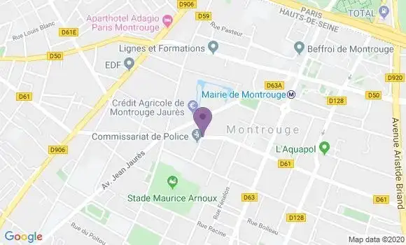 Localisation Montrouge Principal - 92120
