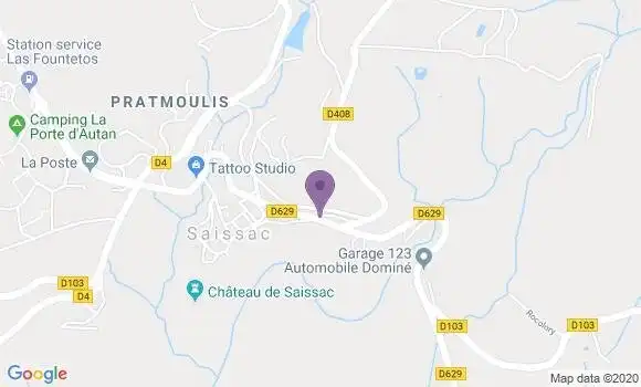 Localisation Saissac Bp - 11310