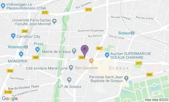 Localisation Sceaux Principal - 92330