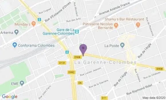 Localisation Courbevoie Becon - 92400