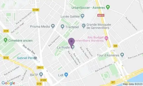 Localisation Gennevilliers Gresillons - 92230