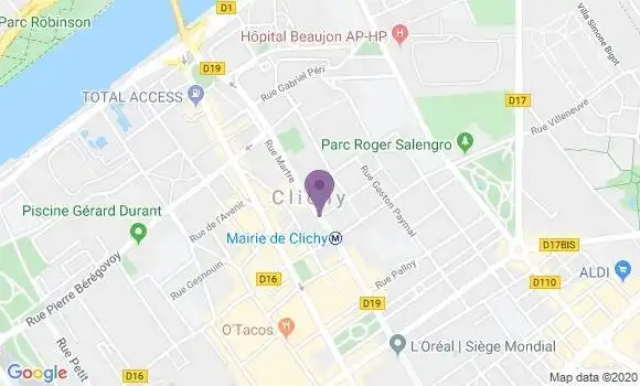 Localisation Clichy Vendome - 92110