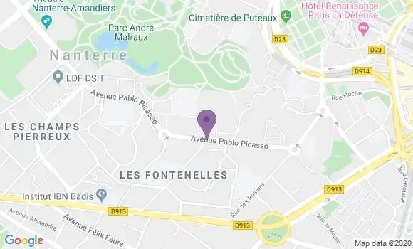 Localisation Nanterre Pablo Picasso - 92000