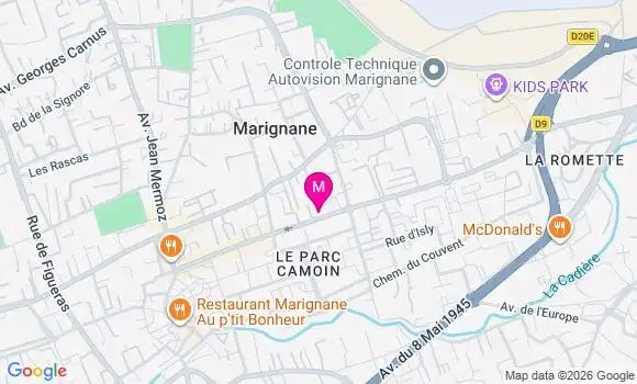 Localisation Marignane Marechal Juin - 13700