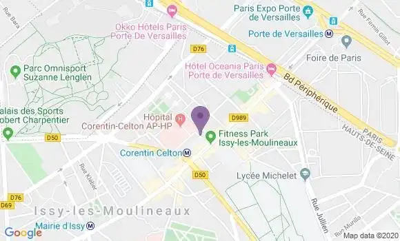 Localisation Issy les Moulineaux Corentin Bp - 92130