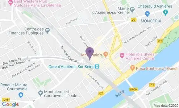Localisation Asnieres Denis Papin Bp - 92600