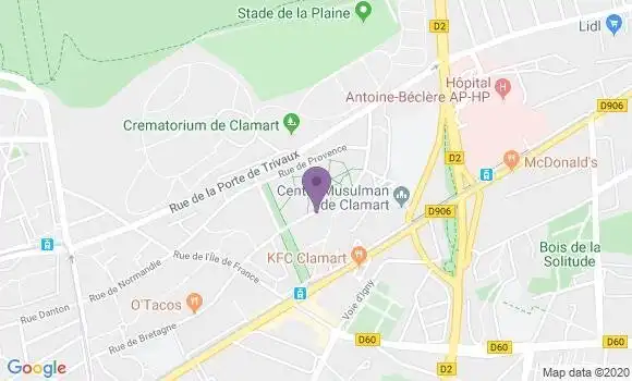 Localisation Clamart Petit Clamart - 92140