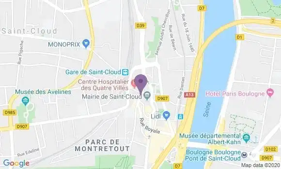 Localisation Saint Cloud Village - 92210