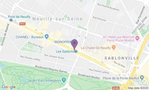 Localisation Neuilly Sablons - 92200