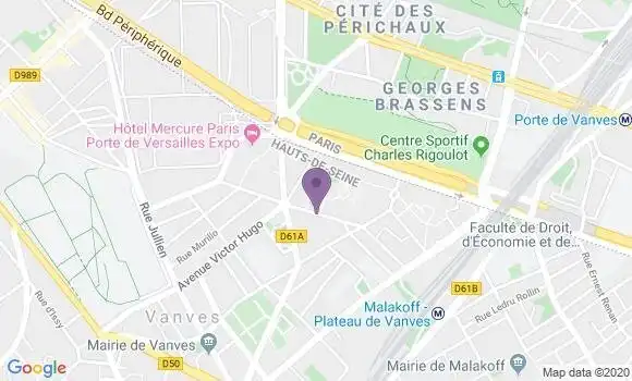 Localisation Vanves Plateau Bp - 92170