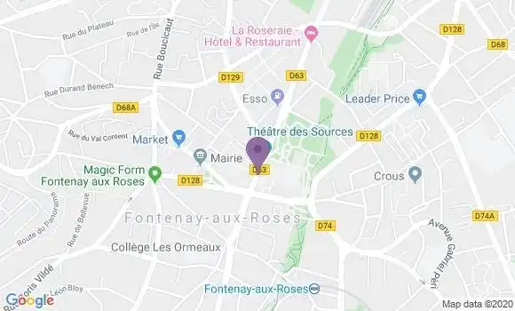 Localisation Fontenay Scarron Bp - 92260