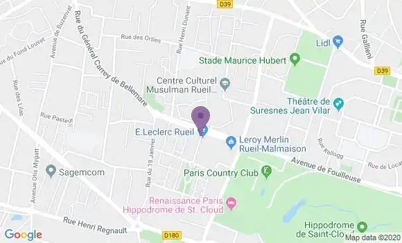 Localisation Rueil Bougainvillees Bp - 92500
