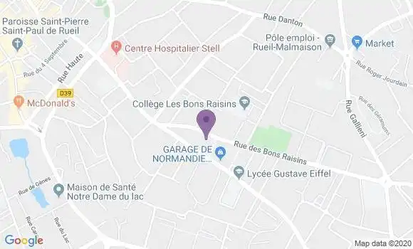 Localisation Rueil Malmaison Plateau - 92500