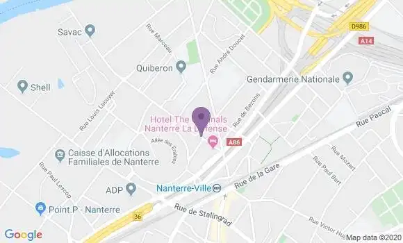 Localisation Nanterre Chemin de l