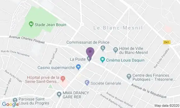 Localisation Le Blanc Mesnil Principal - 93150