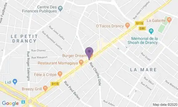 Localisation Bondy Principal - 93140
