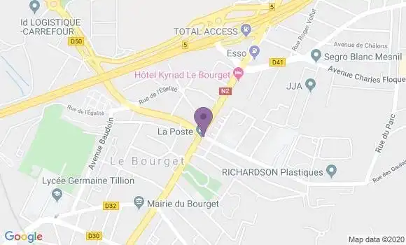 Localisation Le Bourget - 93350