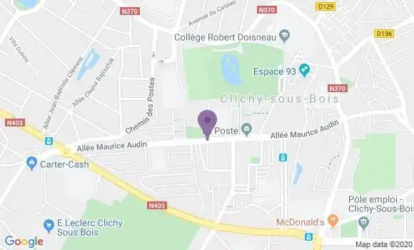 Localisation Clichy sous Bois Chene Pointu - 93390