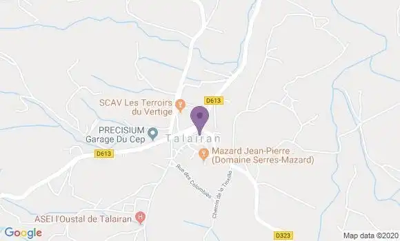 Localisation Talairan Ap - 11220