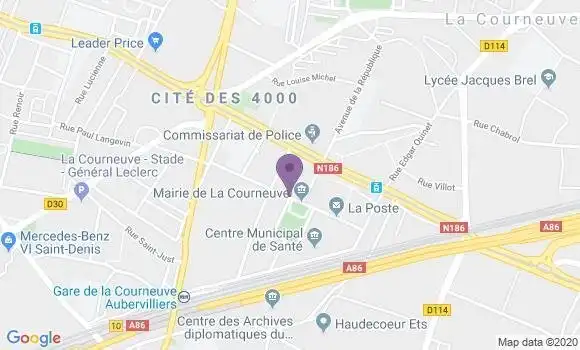 Localisation La Courneuve Principal - 93120