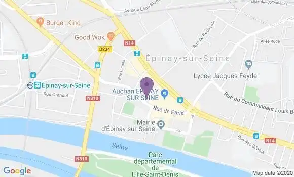 Localisation Epinay sur Seine Principal - 93800