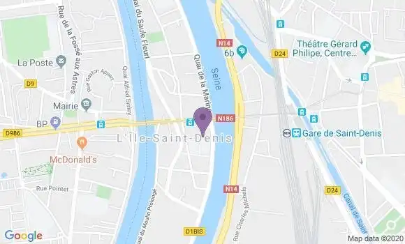 Localisation L Ile Saint Denis - 93450