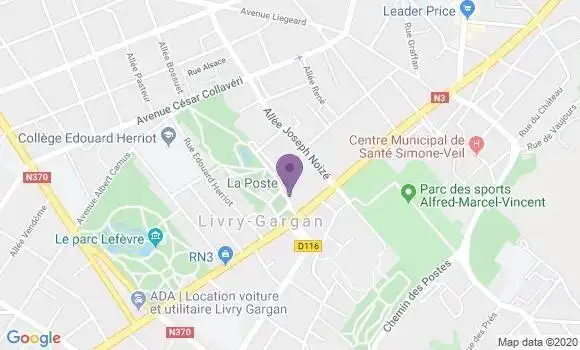 Localisation Livry Gargan Principal - 93190