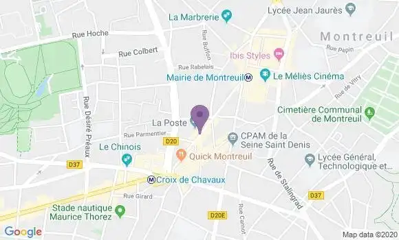 Localisation Montreuil Principal - 93100