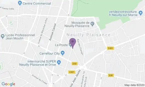 Localisation Neuilly Plaisance Principal - 93360