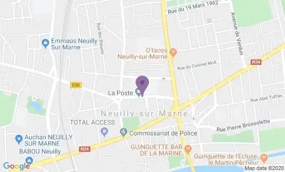 Localisation Neuilly sur Marne Principal - 93330